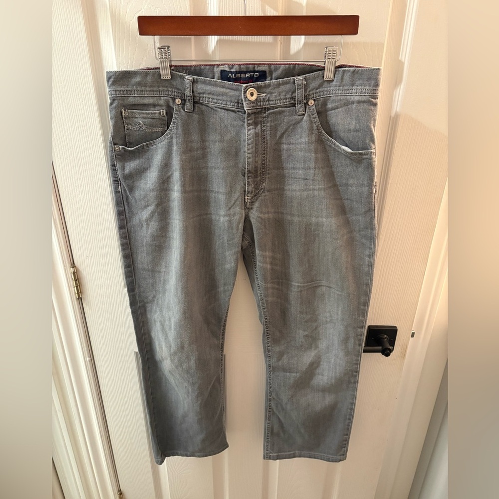 Men's Gray Alberto Jeans
